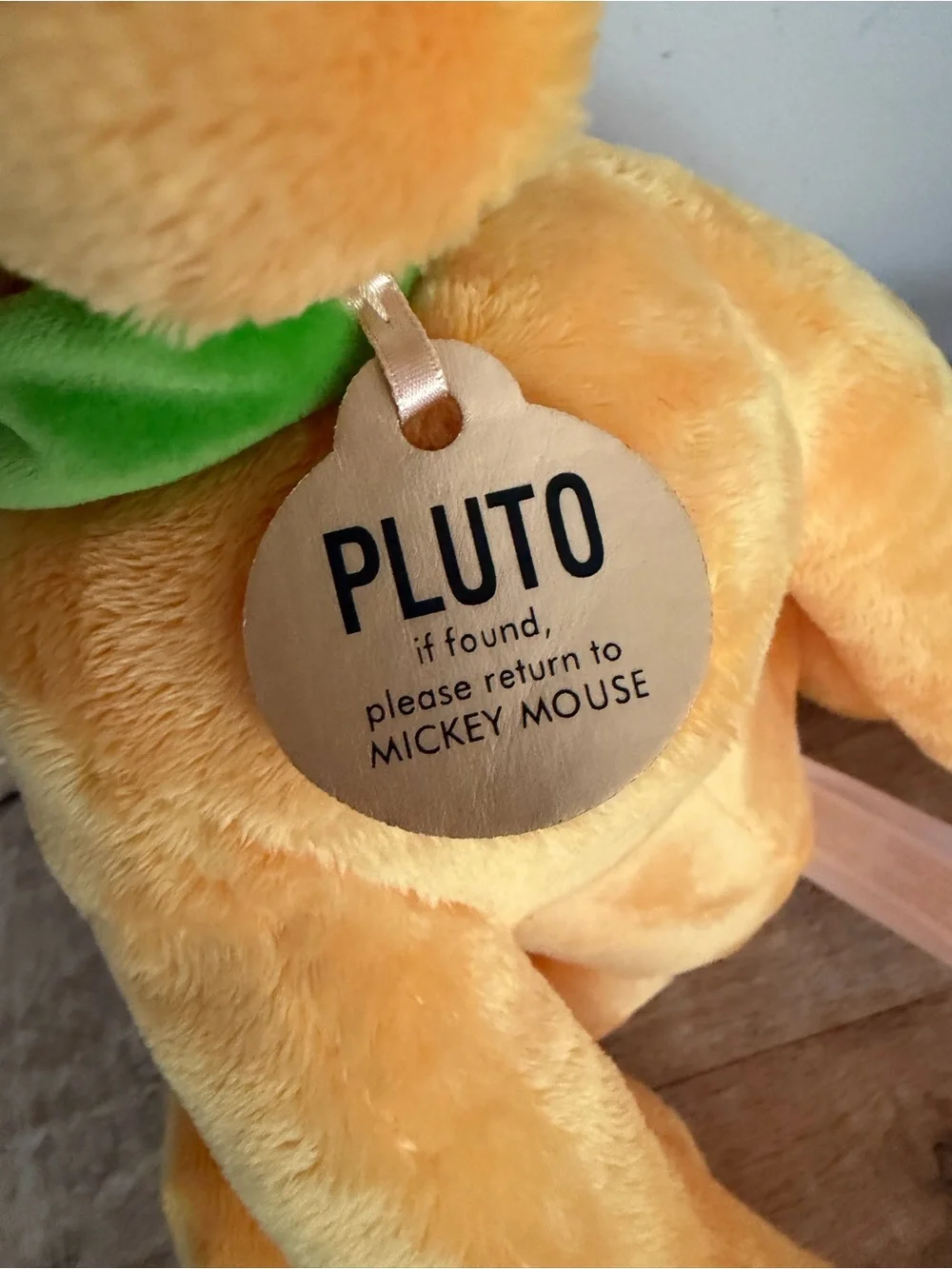 Walt Disney World Pluto Puppy Plush Tongue Out Disney Parks Exclusive w/ Tags